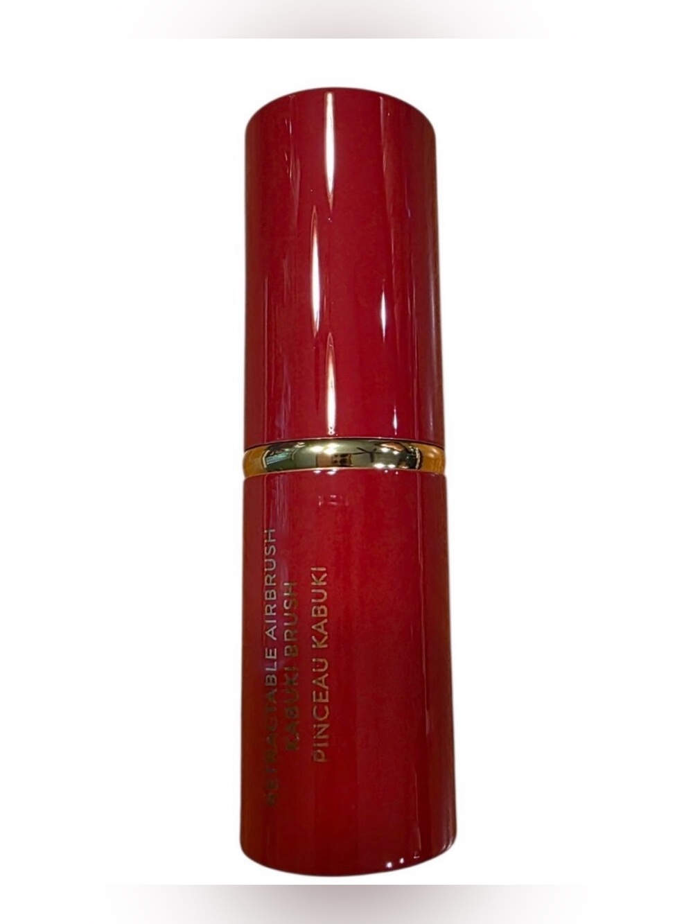 Laura Geller Retractable Kabuki Brush in Red with Gold Accent